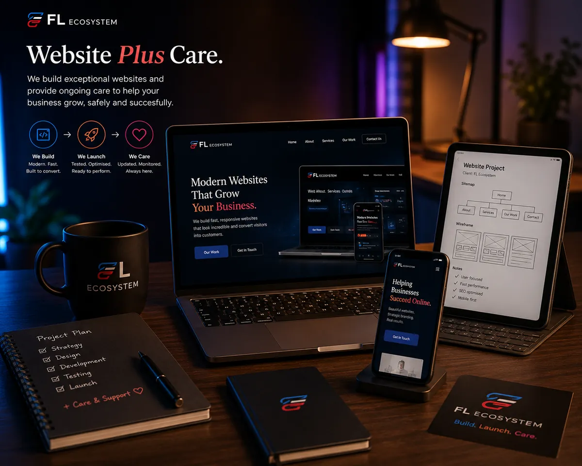 Website + Care visual